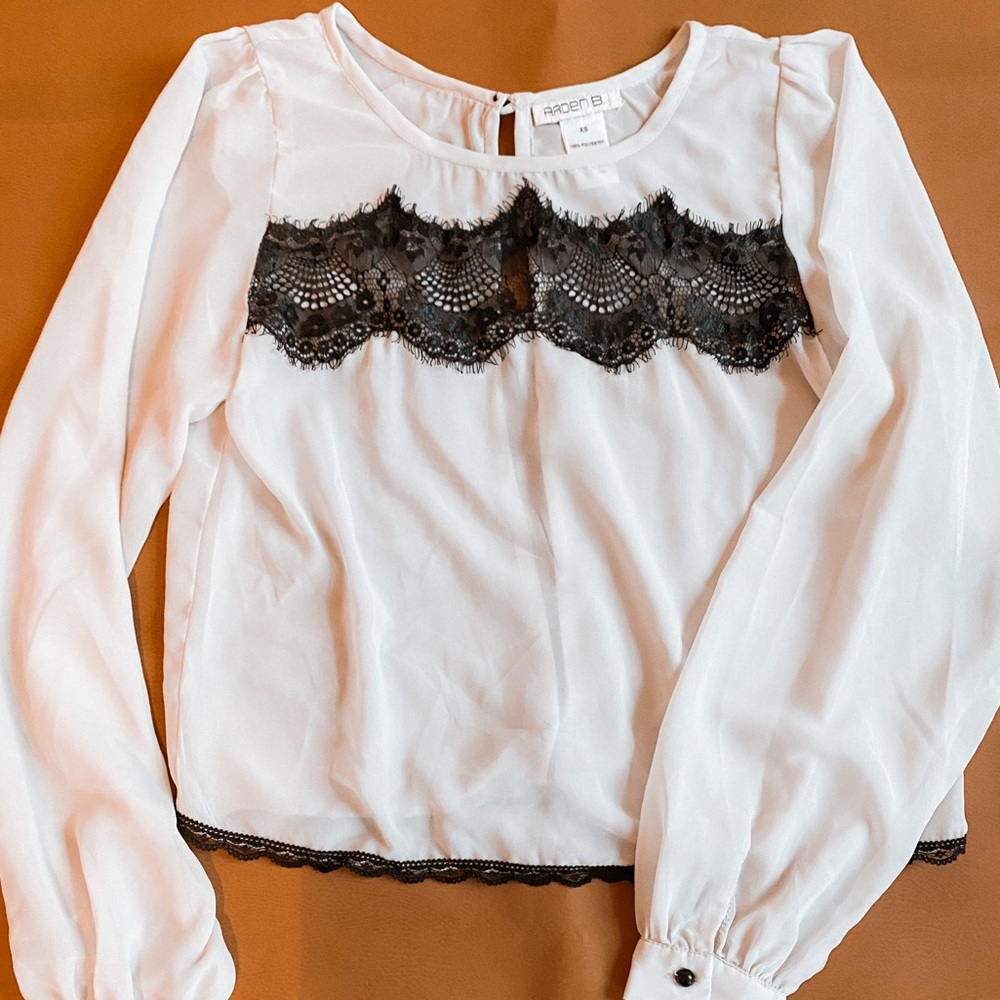 Arden B sheer crop top. Gently worn - Great condition!
